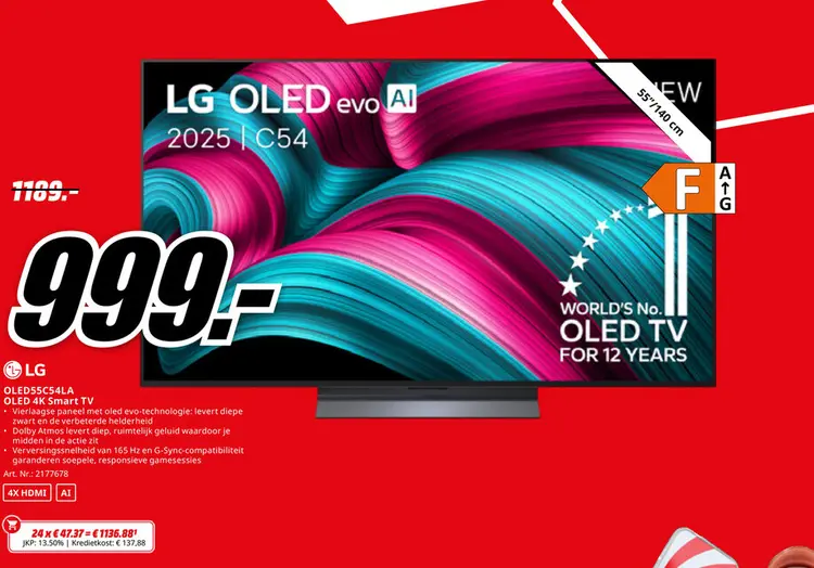 Promotie: OLED evo AI 2025 C54