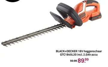 Aanbieding: BLACK+DECKER 18V heggenschaar