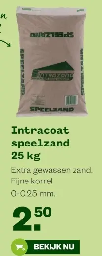 Aanbieding: Intracoat speelzand 25 kg