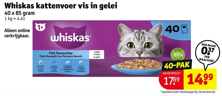 Promotie: Kattenvoer Vis in gelei