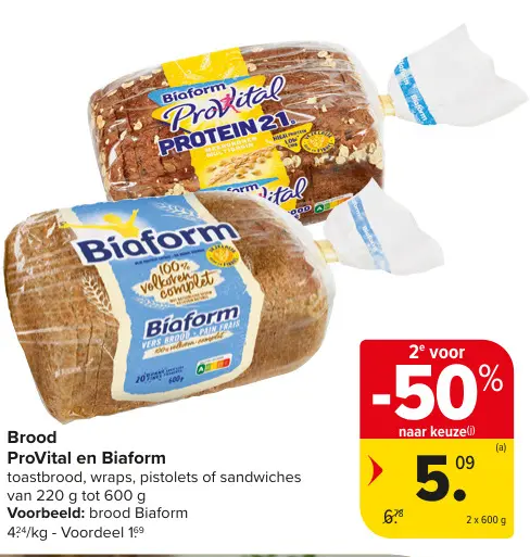 Promotie: Brood ProVital en Biaform