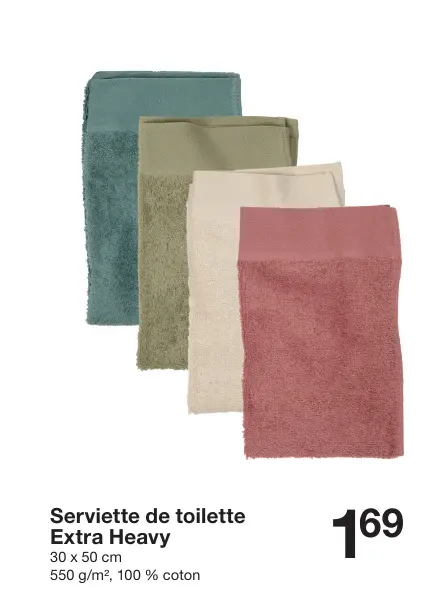 Offre: Serviette de toilette Extra Heavy