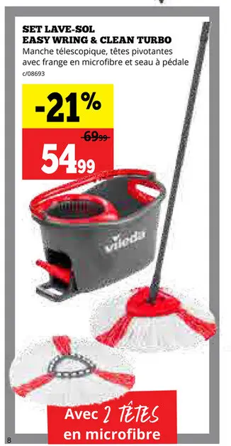 Offre: Set lave-sol easy wring & clean turbo