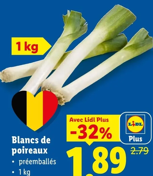 Offre: Blancs de poireaux