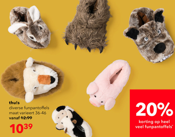 Aanbieding: funpantoffels