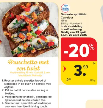 Aanbieding: Gerookte sprotfilets