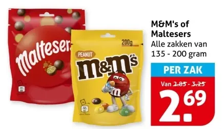 Aanbieding: M&M's of Maltesers