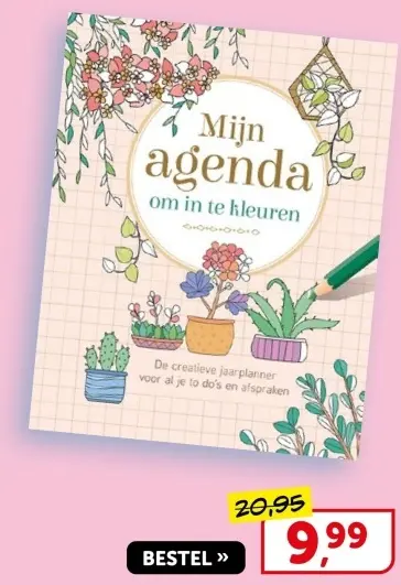 Aanbieding: Mijn agenda om in te kleuren