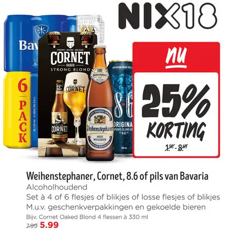 Aanbieding: Weihenstephaner, Cornet, 8.6 of pils van Bavaria