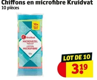 Offre: Chiffons en microfibre Kruidvat