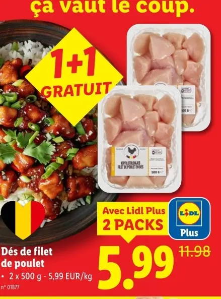 Offre: Filet de poulet en dés