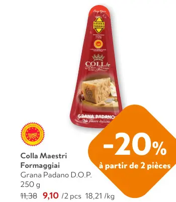 Offre: Grana Padano D.O.P.