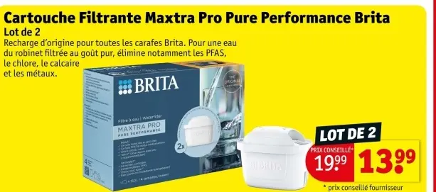 Offre: Cartouche Filtrante Maxtra Pro Pure Performance Brita