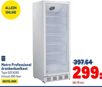 Aanbieding: Metro Professional drankenkoelkast