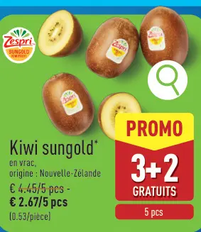 Offre: Kiwi sungold