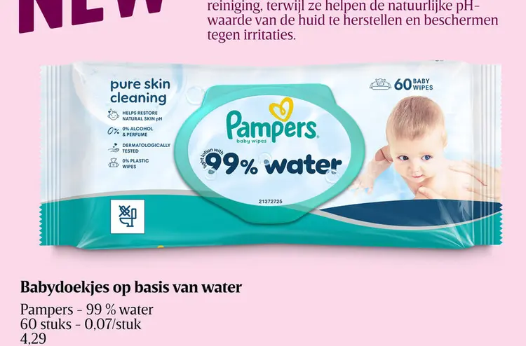Promotie: Babydoekjes op basis van water