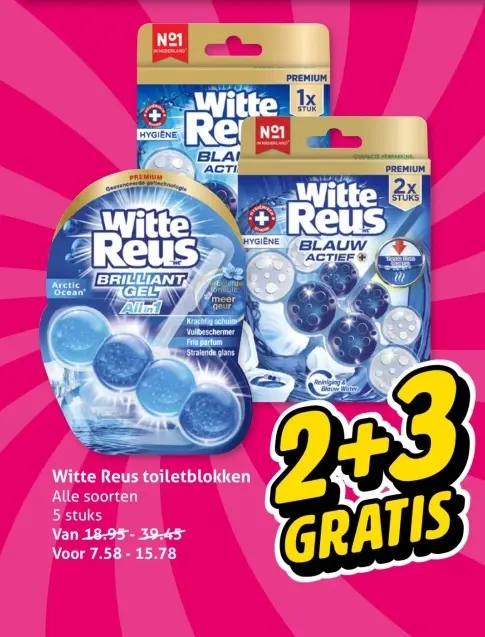 Aanbieding: Witte Reus toiletblokken