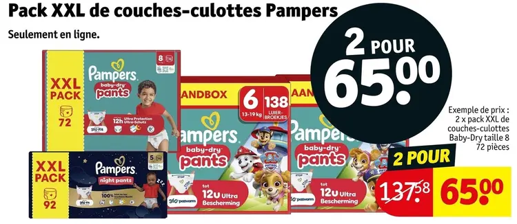 Offre: Pack XXL de couches-culottes