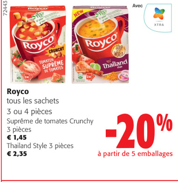 Offre: Royco tous les sachets Suprême de tomates Cru