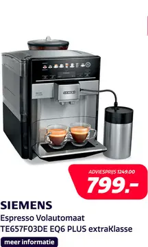 Aanbieding: Siemens TE657F03DE EQ6 PLUS extraKlasse