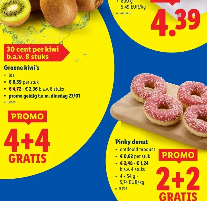 Promotie: Groene kiwi's
