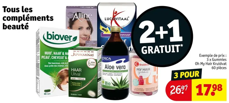 Offre: Tous les compléments beauté