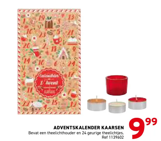 Aanbieding: Adventskalender kaarsen