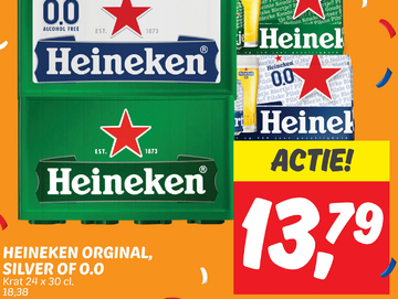 Aanbieding: Heineken ORGINAL SILVER OF