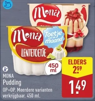 Aanbieding: Pudding