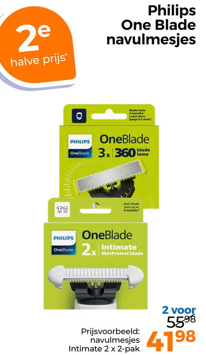 Aanbieding: One Blade navulmesjes