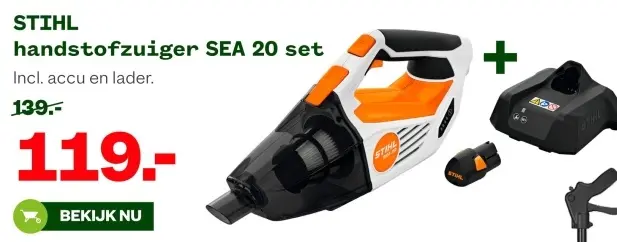 Aanbieding: handstofzuiger SEA 20 set