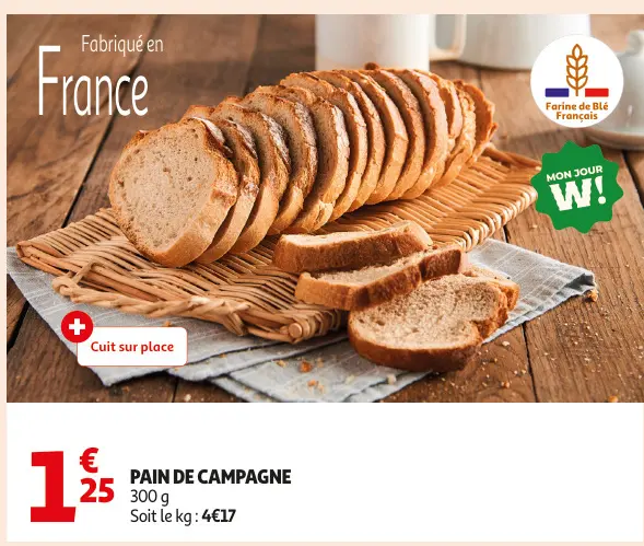 Promotie: Pain de campagne