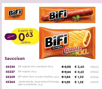 Offre: Bifi original mini
