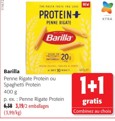 Offre: Penne Rigate Protein ou Spaghetti Protein