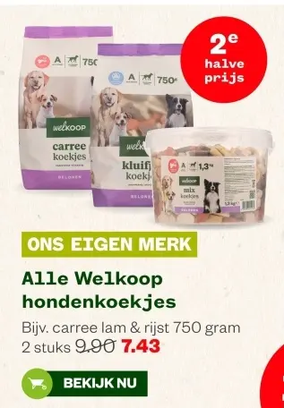 Aanbieding: Alle Welkoop hondenkoekjes