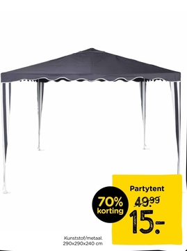 Aanbieding: Partytent - blauw - 240x290x290 cm