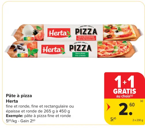 Offre: Pâte à pizza