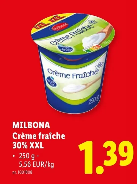 Promotie: Crème fraîche 30% XXL