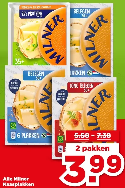 Aanbieding: Milner Kaasplakken
