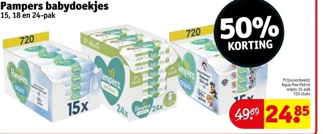 Promotie: Pampers babydoekjes