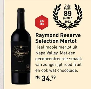 Aanbieding: Raymond Reserve Selection Merlot