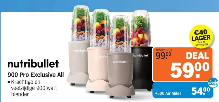 Aanbieding: nutribullet 900 Pro Exclusive All