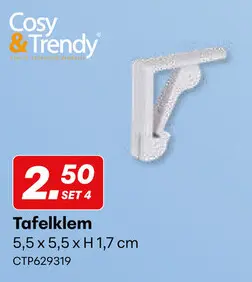 Promotie: Tafelklem