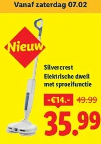 Aanbieding: Elektrische dweil met sproeifunctie
