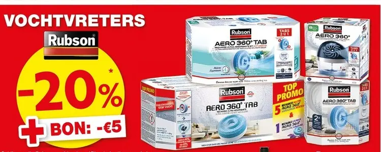 Promotie: Vochtvreters aero 360° tab