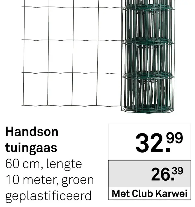 Aanbieding: Tuingaas