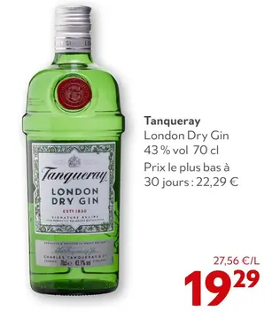 Offre: Tanqueray London Dry Gin