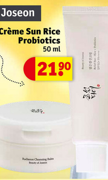 Offre: Crème Sun Rice Probiotics