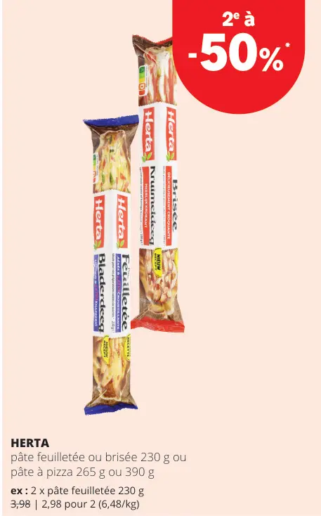 Offre: Pâte feuilletée ou brisée ou pâte à pizza