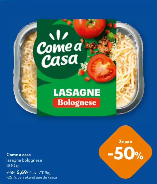 Promotie: Lasagne bolognese